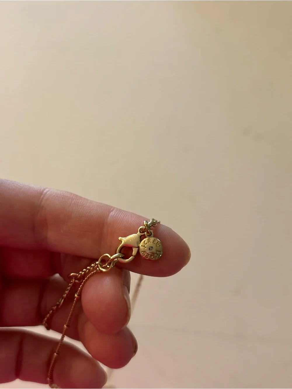 J. Crew Gold-Tone Chain Necklace with Decorative Orb Pendant